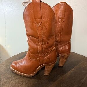 Vintage Frye Heeled Western Boots